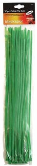 picture of Pack of 30 Self Locking Green Cable Ties - 15 Inch x 4.8mm - [BB-CH105]