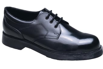 picture of Tuffking Esquire Black Grain Leather Uniform Shoe SB SRA - GN-5015