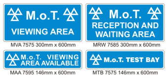 picture of MOT Signs - Interior - 4 Sign Pack - [PSO-ISP7504]