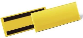 picture of Durable - Magnetic Document Pouch 210 x 74mm - Yellow - Pack 50 - [DL-175704]