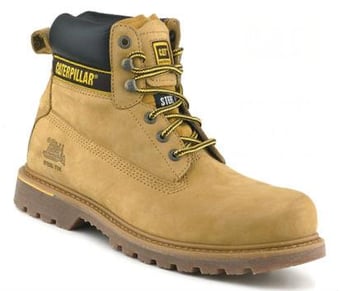 picture of Caterpillar Holton - SB - SRC - Honey Leather Goodyear Welted Safety Boot - BR-7042