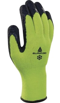 Picture of Delta Plus Apollon Winter VV735 Acrylic Fluorescent Yellow-Black Knitted Gloves - LH-VV735