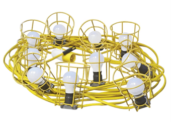 picture of The Faithfull LED Festoon Lights Low Energy 10 LED Bulbs 110V - 22 meters - [TB-FPPSLFESTLED] 