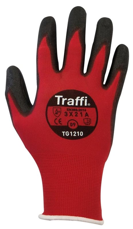 Picture of TraffiGlove Metric Warning Breathable Gloves - Size 7 - Pack of 10 - Pair - TS-TG1210-07X10 - (AMZPK2)