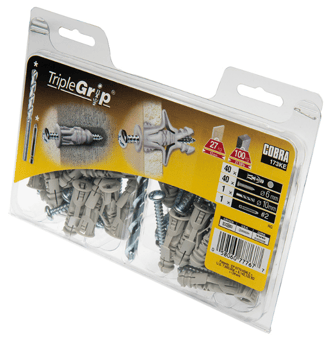 Picture of Cobra Grey Triple Grip 6mm - 40 Pack - [MX-173KE]