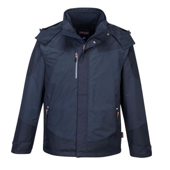 picture of Portwest - S553 - Radial 3 in 1 Jacket - Dark Navy Blue - PW-S553DNR