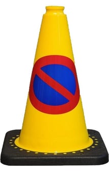 Picture of Flexible PVC 50cm 2kg No Waiting Road Cone - Virtually Unbreakable - [EH-RS50020C+Y+NP] - (DISC-W)