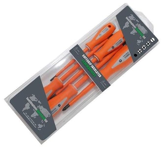 Picture of Boddingtons Softgrip Insulated Screwdriver Kit - 5 Piece Set - [BD-110702]