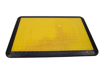 Picture of LowPro Trench Cover with Flexi-Edge - 120cm x 80cm - Black / Yellow - Pallet Quantity: 30 - [OX-0362] - (LP)
