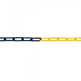 Picture of M-POLY Visible 6 - Yellow/Black - Polyethylene Barrier Chain - 6mm Gauge - 1m Length - [MV-212.13.380] - (DISC-W)