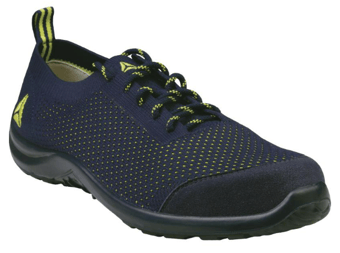 picture of Delta Plus S1P SRC Summer Blue/Yellow Polyester Cotton Safety Shoes - LH-SUMMESPBL