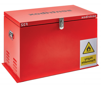 Picture of Sentribox - F32 Mini COSHH Box - Storage Vault - 560H x 450W x 800L mm - [SB-F32]