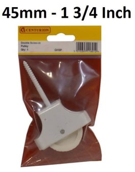 picture of Double Cast Iron Screw In Pulley - 45mm - Single - [CI-GI10P]