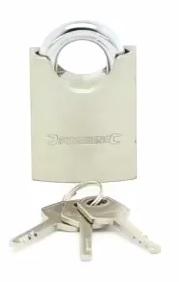 picture of Shrouded Padlock - Steel Body - Brass Locking Cylinder - SI-595756