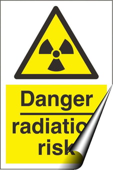 Picture of Danger Radiation Sign - 200 x 300Hmm - Self Adhesive Vinyl - [AS-WA227-SAV]
