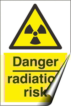 picture of Danger Radiation Sign - 200 x 300Hmm - Self Adhesive Vinyl - [AS-WA227-SAV]
