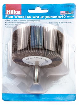 picture of Hilka Flap Wheel 60 Grit - (80mm) x 40mm - [CI-FW08P]