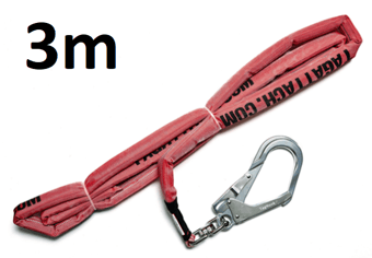 picture of TAGATTACH 50mm Grip Rope Tag Line c/w Steel Snap Hook 3mtr - [TAG-50GR3-SSH]
