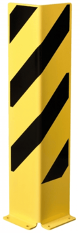 Picture of BLACK BULL Heavy Duty Column/Corner Protectors - Right-Angle Profile - 800mmH - 6mm Gauge - Yellow/Black - [MV-197.14.605]