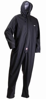 Picture of Lyngsoe - Microflex Flame Retardant Rain Navy Blue Coverall - Waterproof - LS-FR-LR13-NAVY