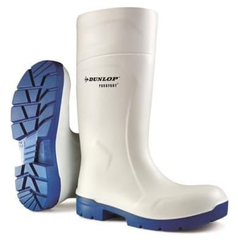 picture of Dunlop Purofort Multigrip Safety White Boots S4 SRC - BE-CA61131