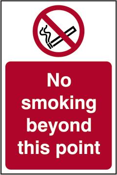 picture of Spectrum No Smoking Beyond This Point – SAV 400 x 600mm - SCXO-CI-11830