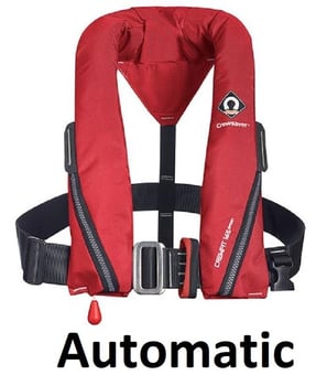 picture of Crewsaver Crewfit 165N Automatic Harness Red Sport Lifejacket - [CW-9715RA]