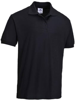 picture of Portwest - Naples Polycotton Polo Shirt - Black - PW-B210BKR