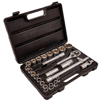 picture of Amtech 25 Piece 1/2 Inch Drive Socket Set - [DK-I0460]