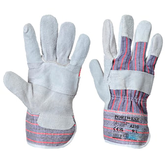 Picture of Portwest A210 Canadian Grey Rigger Gloves - Box Deal 96 Pairs - IH-PWA210GRR