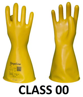 picture of Safeline Class 00 Electrical Insulating Gloves 500v - ST-SIG-00-36-08 - (DISC-X)