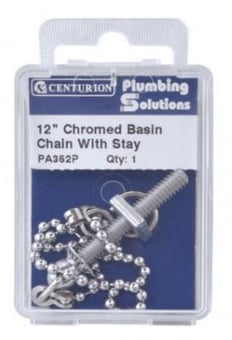 Picture of 12" Chrome Basin Chain With Stay - 5 Packs -  CTRN-CI-PA352P
