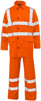 Picture of Supertouch Polyester/PVC Reflective Rainsuit - ST-18881 - (DISC-R)