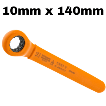 picture of Boddingtons Electrical Insulated - Metric Gear Wrench Spanners - 10 x 140 - [BD-161510] - (DISC-R)