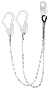 Picture of Kratos Forked Kernmantle Rope Fall Restraint Lanyard 1.50 mtr - [KR-FA4060015]
