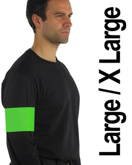 picture of Yoko Waterproof Lime Green Arm Band Large/X Large 10 x 55cm - Single - [YO-HVW066-LIME-L/XL]