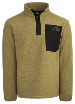 picture of JCB Workwear Unisex Borg Fleece - Olive Green - BE-JCB013O