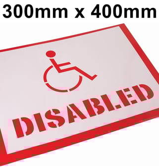 picture of ProSolve Disabled Stencil Kit - 300mm x 400mm - [PV-SKDIS12]