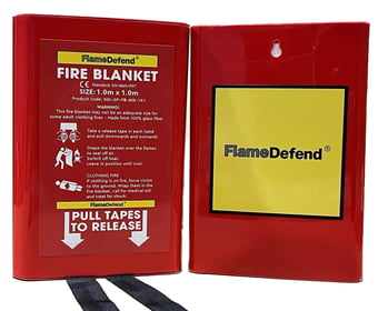Picture of FlameDefend - Fire Blanket In Rigid Case - 1.m x 1.m [SGI-GF-FB-025-1X1]