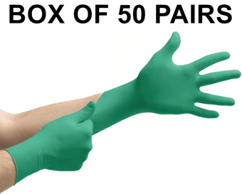 picture of Ansell TouchNTuff 92-500 Nitrile Powdered Disposable Gloves - Box of 50 Pairs - AN-92-500