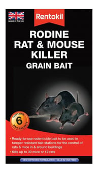 Picture of Rentokil Rodine Rat & Mouse Killer Grain Bait - 6 Sachet - [RH-PSMR13]
