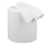 picture of White Recycled Flatsheet Centre-feed Roll Two-ply - 185mm x 400mm - 6 Rolls - [HY-B11010089]