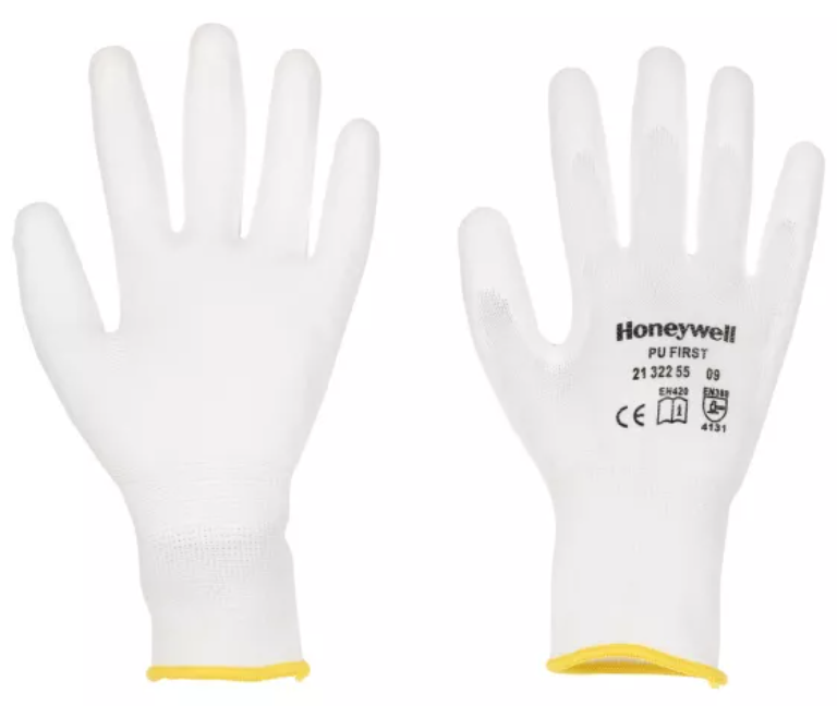 Honeywell PU 1st White Polyamide Knitted Glove with PU Palm Coating - Pair - HW-2132255 - (LP)