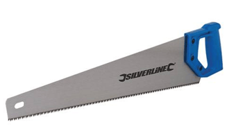 Picture of Silverline Hardpoint Saw - 500mm 7tpi - Steel Polished Blade With Blue 300c Handle - [SI-598450]