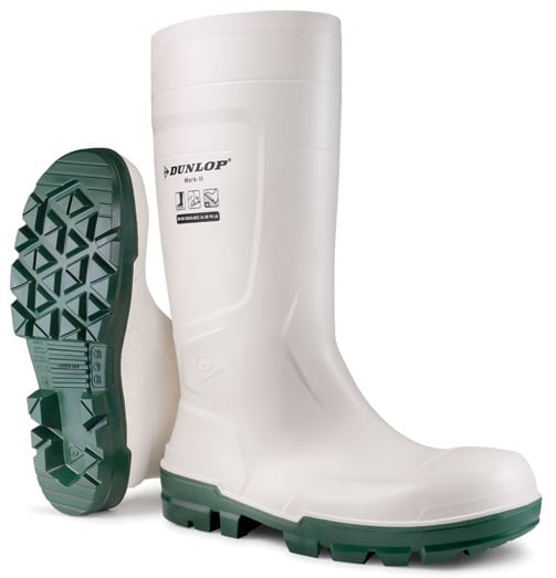 Dunlop Work-it Safety PVC Wellington S4 SR FO LG - White - BE-NB1JB01 - (LP)