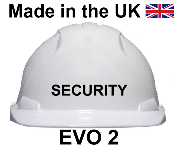 JSP - EVO2 Safety Helmet - SECURITY Printed on Front in Black - [JS-AJE030-000-100-SEC]