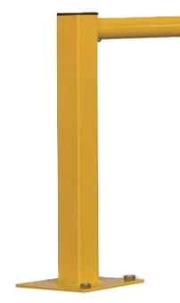 picture of QMP Round Tube Rail Barrier - Single Barrier - End Post - H.500mm - [QM-RBSRBREX500Y]