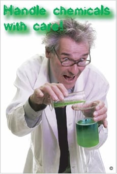 Picture of Handle Chemicals With Care! Poster - 525 x 775Hmm - Encapsulated Paper - [AS-POS53]