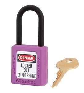 Picture of Masterlock - Zenex 406 Non-Conductive Composite Lock-Out Padlock - Purple - With One Unique Key - [MA-406PRP]