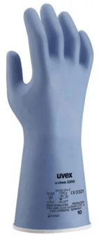 Picture of Uvex U-Chem 3300 Chemical Protection Gauntlet Glove Blue - TU-60971